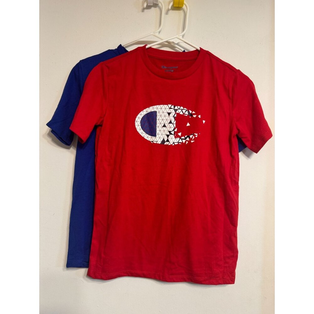 Champion Youth 2-Pack T-Shirts Red & Blue Crewneck Short Sleeve